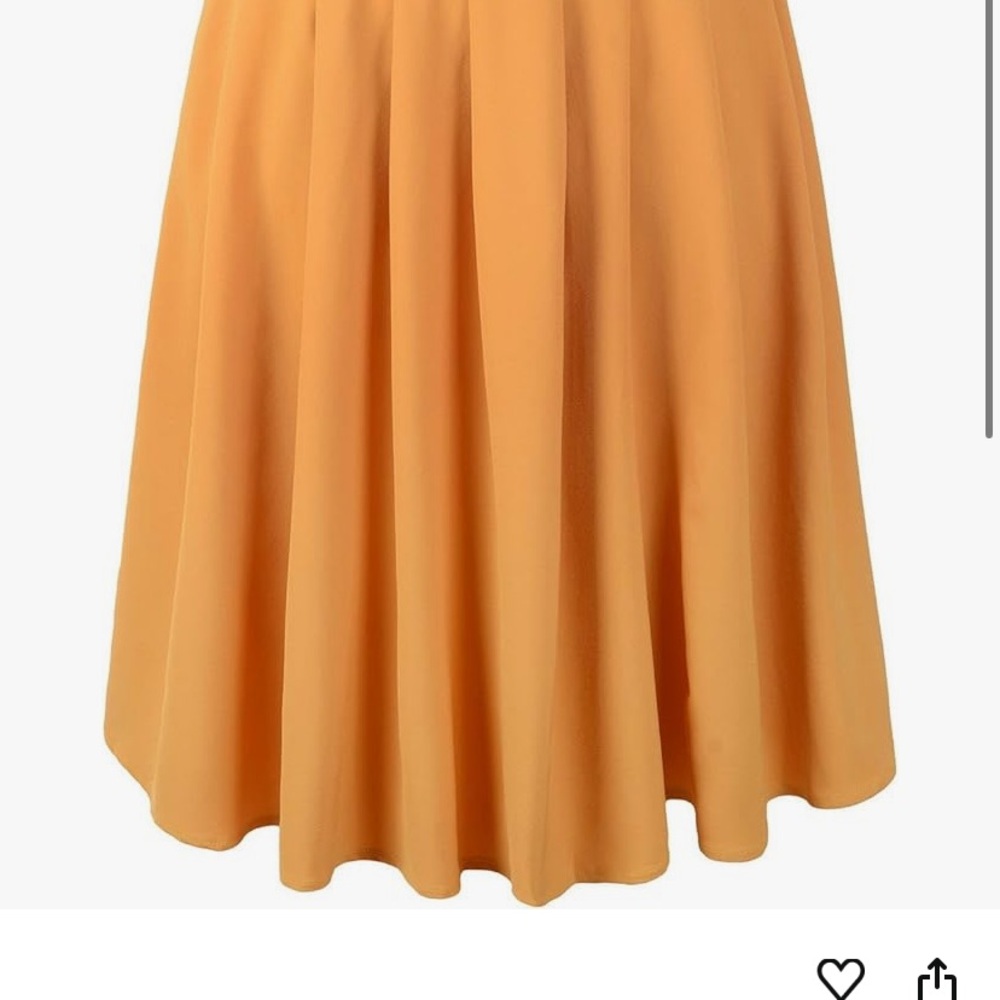 Elegant Mustard Skirt